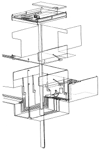 Schematische Darstellung der beweglichen Plattform
