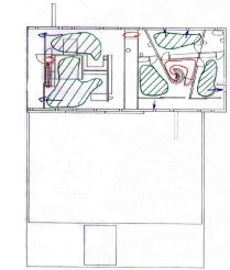 Bewegungs- und Ruhezonen im Obergeschoss