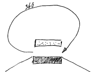 Skizze zur architektonischen Idee: Panorama im Erdgeschoss
